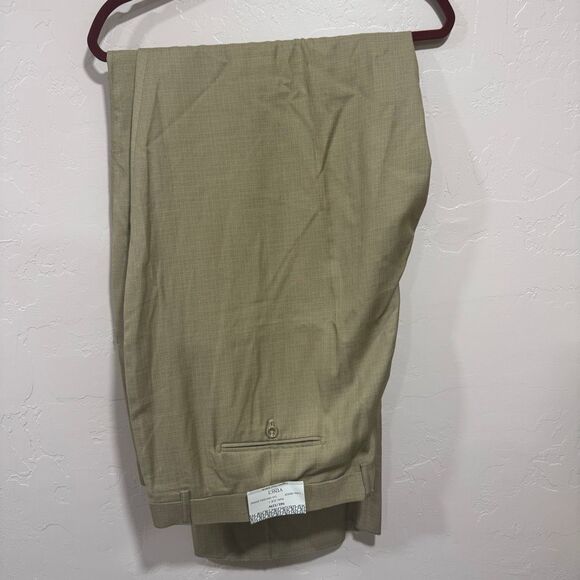 VINCI Men's Taupe Textured Weave 2-Button Classic-Fit Suit - NEW 56 Long - Picture 9 of 13